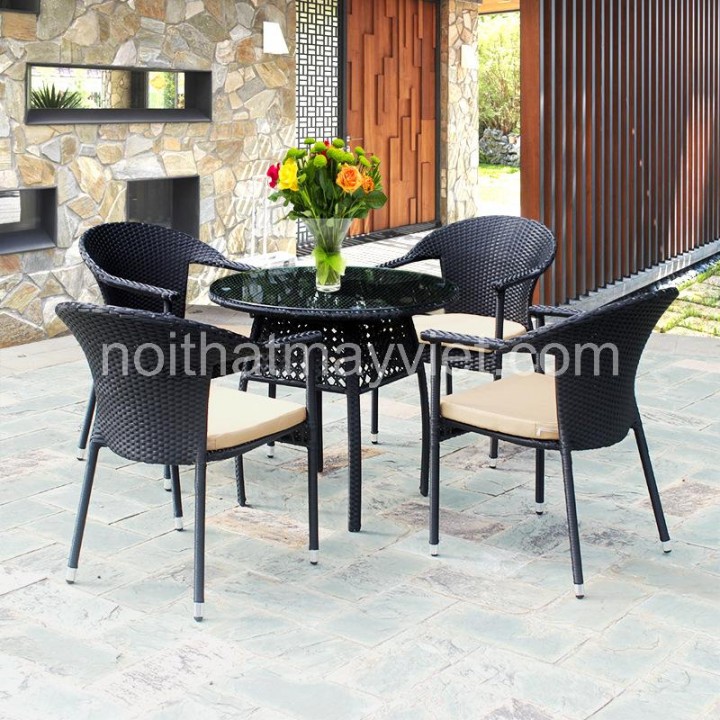Bàn Ghế Mây Tre Cafe BGCF40