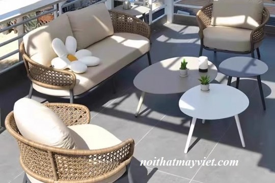MANG THIÊN NHIÊN VÀO KHÔNG GIAN SỐNG CÙNG VỚI BỘ SOFA MÂY VIỆT
