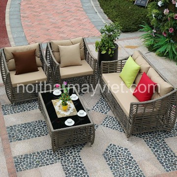  Bàn Ghế Sofa Mây Tre BGSF003