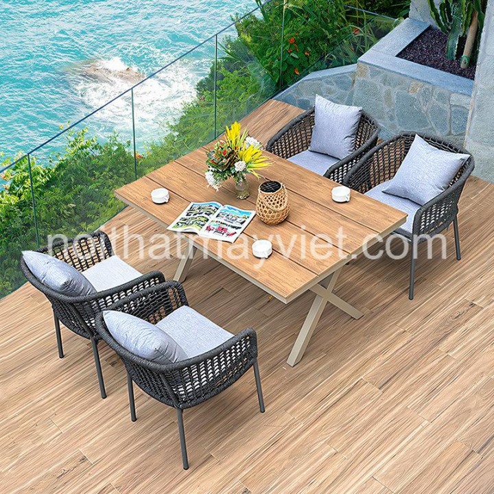 Bàn Ghế Mây Tre Cafe BGCF25