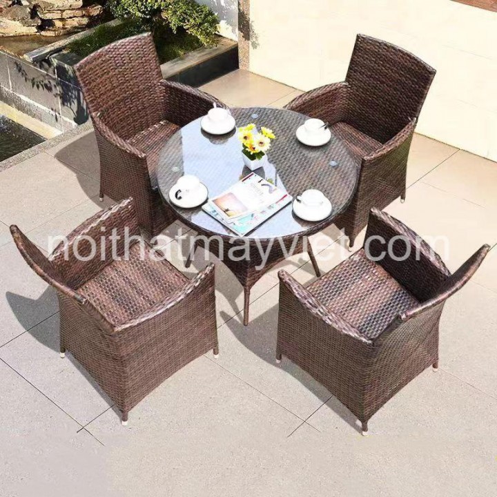 Bàn Ghế Mây Tre Cafe BGCF11