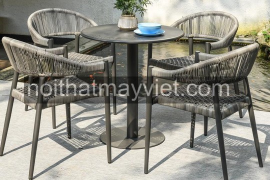 Mẫu Bàn Ghế Cafe Nhà Mây Việt – Thiết Kế Nhỏ Gọn, Thanh Lịch Cho Mọi Không Gian Chở Nên Lung Linh