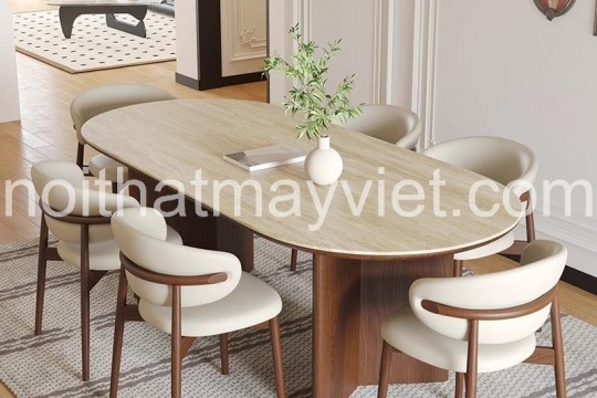 BÀN GHẾ MÂY KẾT HỢP CỔ ĐIỂN VÀ HIỆN ĐẠI 