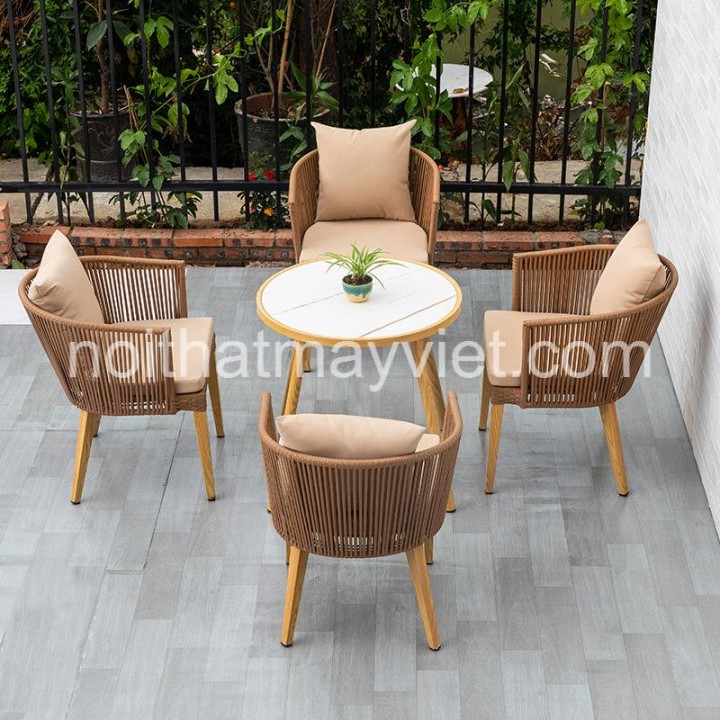 Bàn Ghế Mây Tre Cafe BGCF35