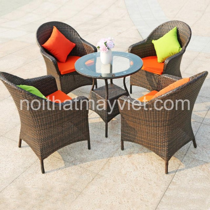 Bàn Ghế Mây Tre Cafe BGCF15