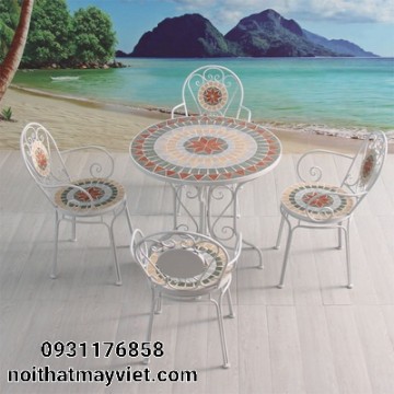 BÀN GHẾ MOSAIC BGMOSAIC 02